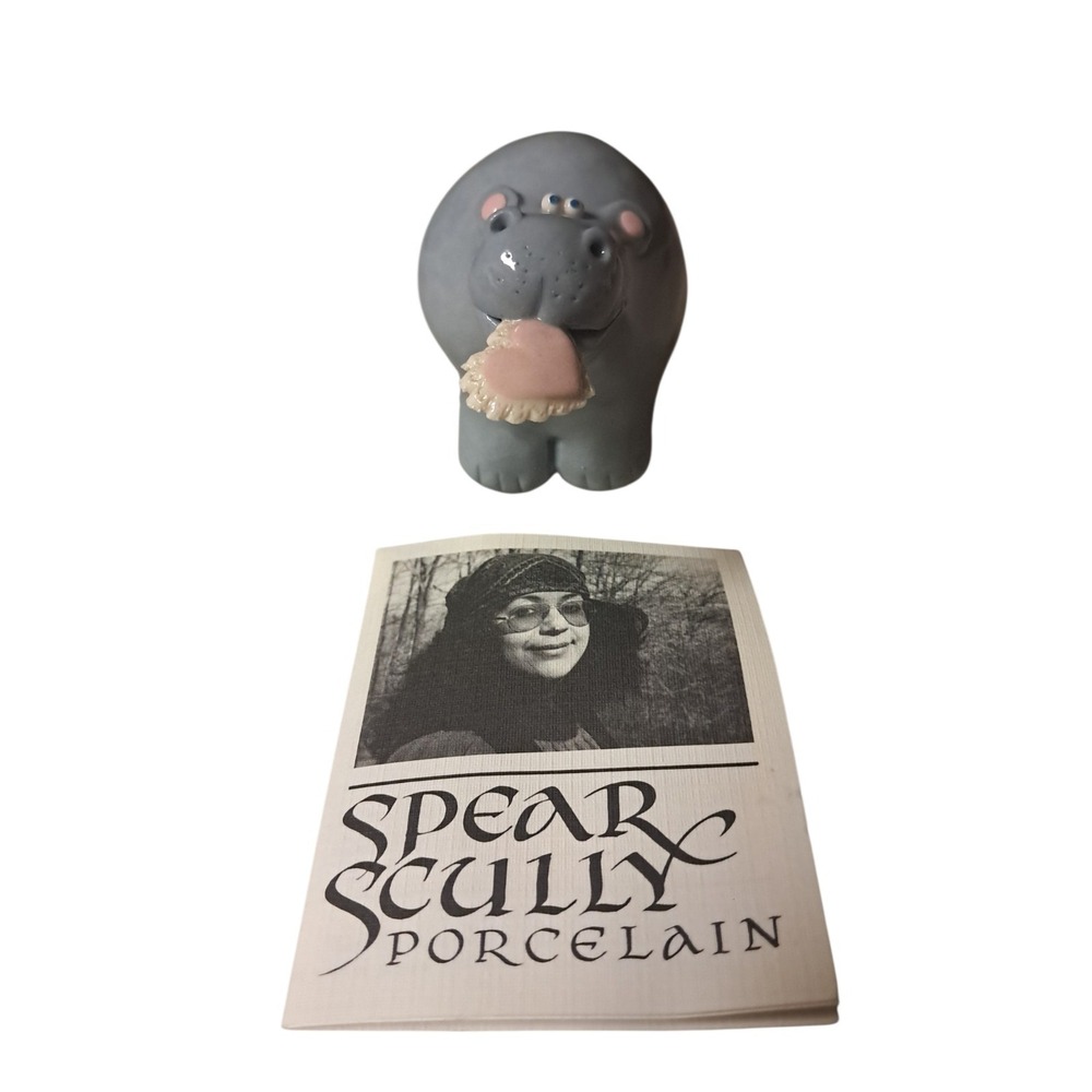 Barbara Spears-Scully Porcelain Pottery Hippopotamus